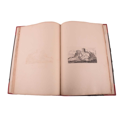 202 - John Sell Cotman Etchings, 1811 edition with descriptive index, later half calf bound & 'Cotman's Li... 