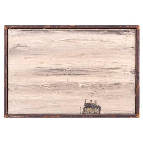 227 - † Follower of Peter Brook (1927-2009), 'Big Sky', attributed verso, oil on canvas, 20.5 x 30.5 cm, f... 