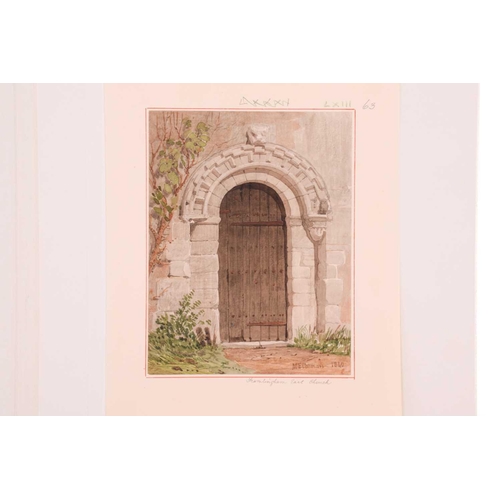 23 - Miles Edmund Cotman (1810 - 1858), 'Framlingham Earl Church', signed and dated 1840, watercolour, in... 