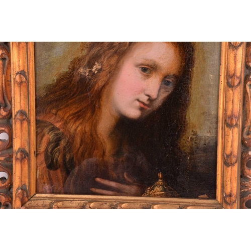 236 - Italian school, probably 18th century, figure of a female saint, oil on canvas, 36.5 x 32 cm, framed... 