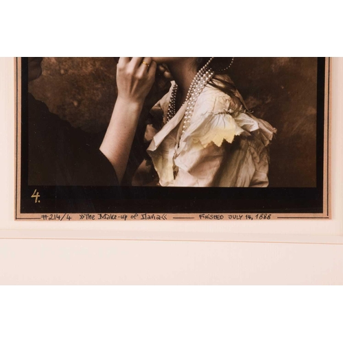 284 - † Jan Saudek (b. 1935) Czechia, 'The Make-up of Ilaria' (1984), a set of six numbered 214, signed on... 