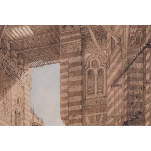 288 - After David Roberts (1796 - 1864), 'Bazaar of the Silk Mercers, Cairo' and 'Minarets and Grand Entra... 