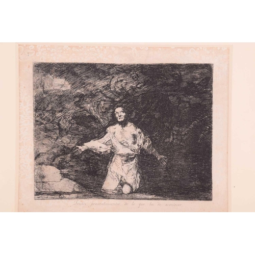 290 - After Francisco Goya (1746 - 1828), 'Tristes presentimientos de lo que ha de acontecer' from Los Des... 