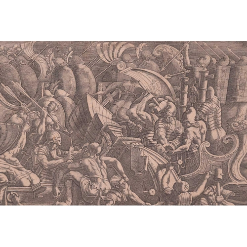 293 - After Giovanni Battista Mantovano (1503 - 1575), The sea battle between the Trojans and the Greeks (... 