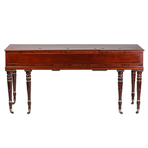 341 - John Broadwood, London; a George III mahogany 