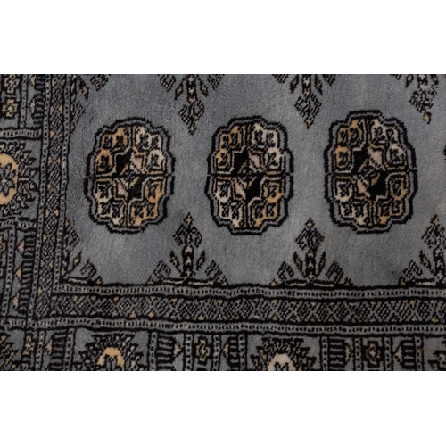 368 - A faded ivory ground Qum silk on silk rug, 20th century, with a central medallion and corners, 184 c... 