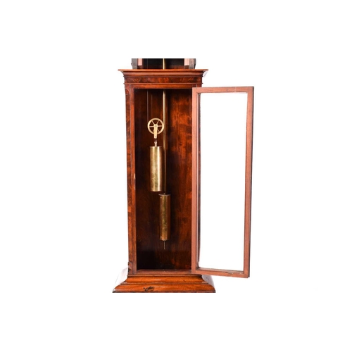 373 - William Macready of Ryde (Isle of Wight); a Victorian mahogany longcase regulator, with a silvered c... 