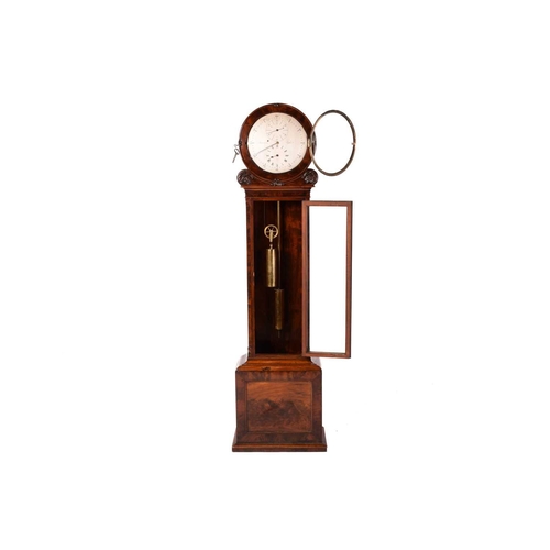 373 - William Macready of Ryde (Isle of Wight); a Victorian mahogany longcase regulator, with a silvered c... 