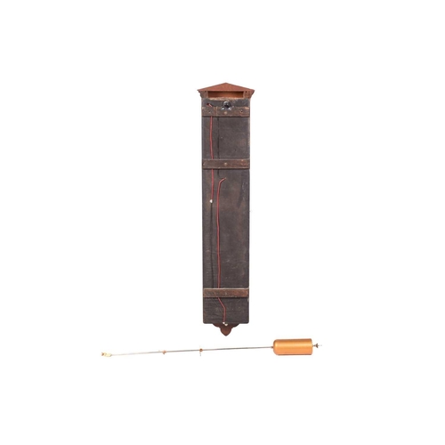 374 - An early/mid-20th-century mahogany-cased wall-mounted 