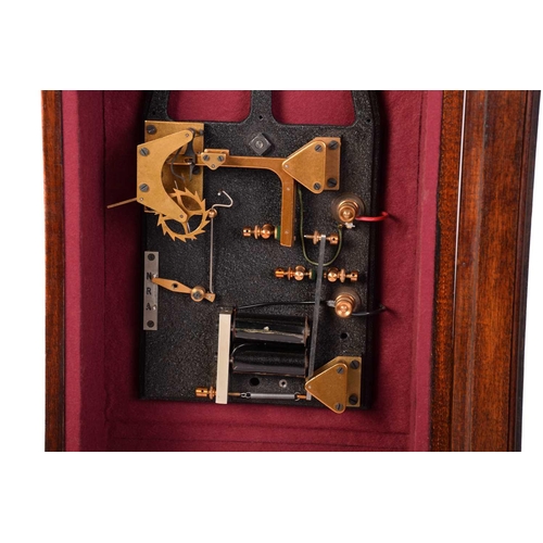 374 - An early/mid-20th-century mahogany-cased wall-mounted 