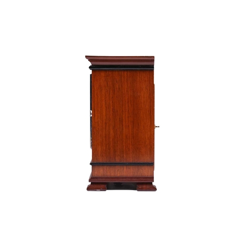 377 - A Victorian oak single fusee mantle timepiece with carved 