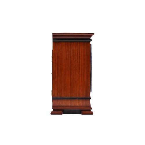 377 - A Victorian oak single fusee mantle timepiece with carved 