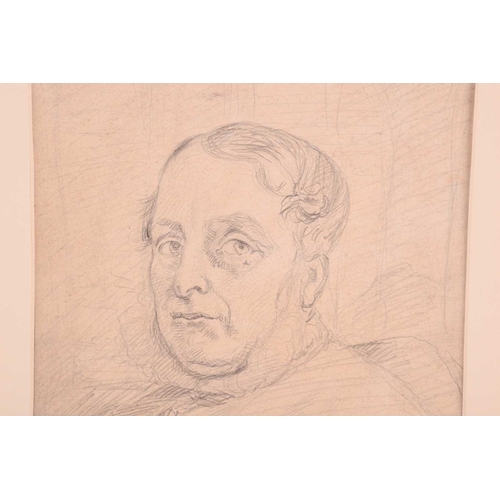 38 - John Jospeh Cotman (British, 1814-1878), two pencil sketches, 'Portrait of a Warder at Norwich Priso... 