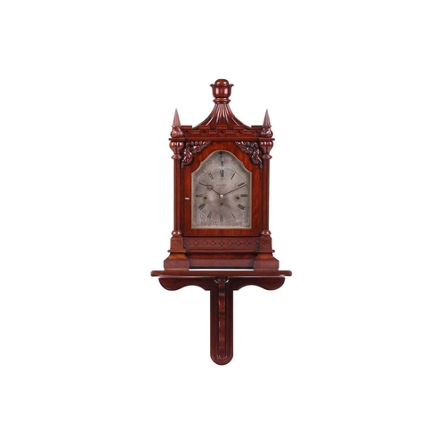 380 - A Victorian 8-day Gothic mahogany triple fusee bracket clock by Bennett (Sir, John) 65 & 64 Cheapsid... 