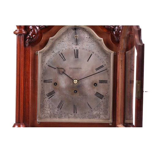 380 - A Victorian 8-day Gothic mahogany triple fusee bracket clock by Bennett (Sir, John) 65 & 64 Cheapsid... 