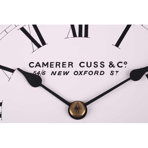 385 - A Camerer Cuss of 54/6 Oxford St, London, an unusually small single fusee wall timepiece with a maho... 