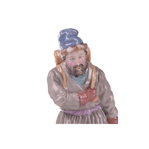 402 - A Russian Imperial Porcelain (St Petersburg) figure, 'The Hazel Grouse Vendor', Catherine II period,... 