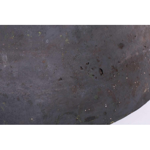 416 - A Bailey of Manchester cast bronze carillion/church bell (no clapper) 38 cm diameter x 44 cm high. F... 