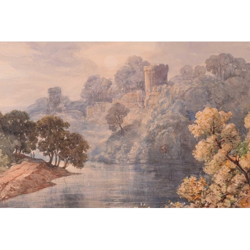 42 - John Joseph Cotman (British, 1814-1878), 'Boswell Castle and River', signed and dated 1871, watercol... 