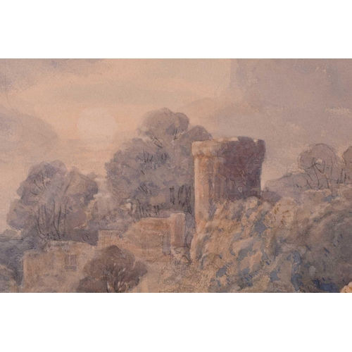 42 - John Joseph Cotman (British, 1814-1878), 'Boswell Castle and River', signed and dated 1871, watercol... 