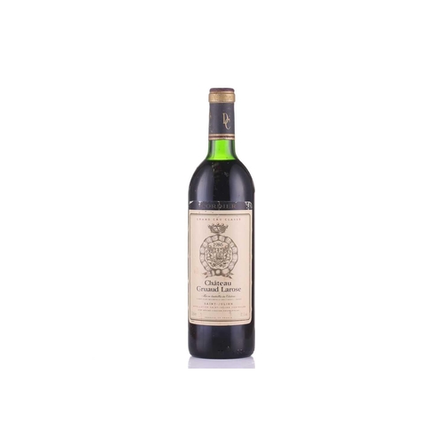 444 - A bottle of 1986 Chateau Gruaud Larose, together with a 1990 Chateau Lascombes and a 1988 Margaux, C... 