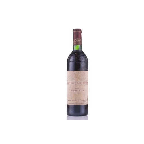 444 - A bottle of 1986 Chateau Gruaud Larose, together with a 1990 Chateau Lascombes and a 1988 Margaux, C... 