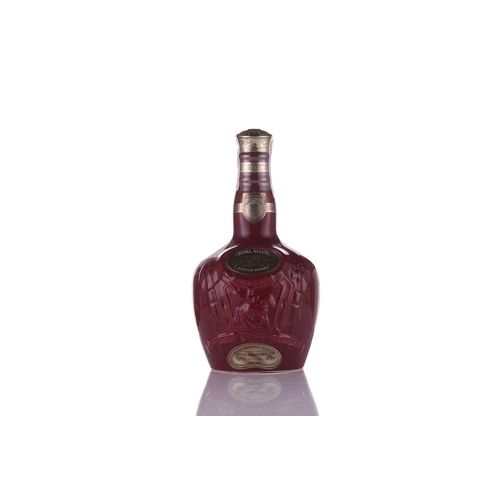 447 - A bottle of Chivas Brothers Royal Salute Blended Scotch Whisky, ceramic decanter with cloth bag, 70c... 