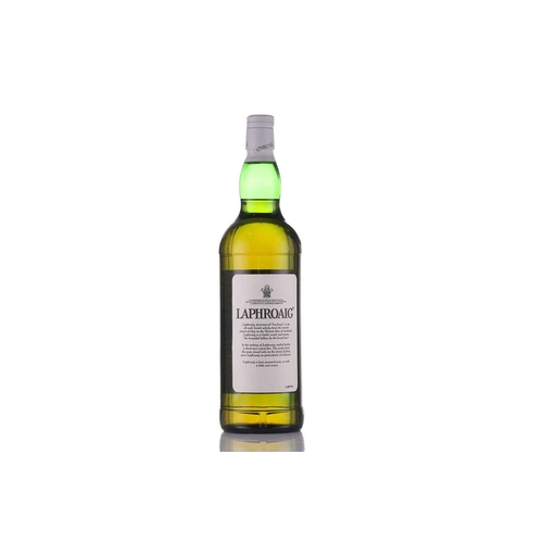 448 - A litre bottle of Laphroaig Single Islay Malt Scotch Whisky, 10 years old, 43% vol, together with a ... 