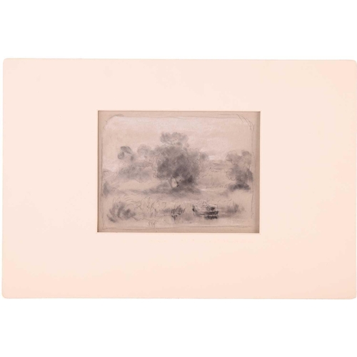 46 - John Joseph Cotman (1814 - 1878), three pencil & charcoal sketches, 'Whitlingham' & 'A Wood', both e... 