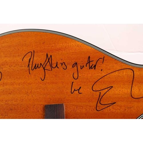 464 - A Tanglewood acoustic guitar, hand-signed by Ed Sheeran, Richard Curtis, Danny Boyle, Lily James and... 