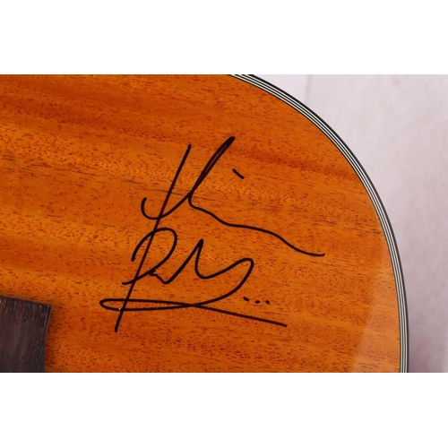 464 - A Tanglewood acoustic guitar, hand-signed by Ed Sheeran, Richard Curtis, Danny Boyle, Lily James and... 