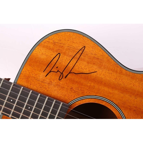 464 - A Tanglewood acoustic guitar, hand-signed by Ed Sheeran, Richard Curtis, Danny Boyle, Lily James and... 