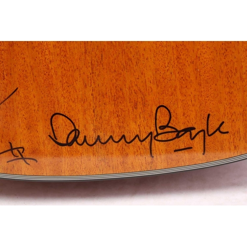 464 - A Tanglewood acoustic guitar, hand-signed by Ed Sheeran, Richard Curtis, Danny Boyle, Lily James and... 