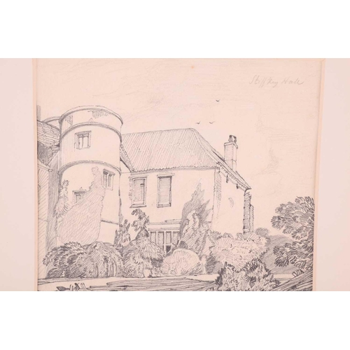 5 - After John Sell Cotman (1782 - 1842), 'An Old Cottage by a Pond', monochrome wash, numbered 655 bott... 