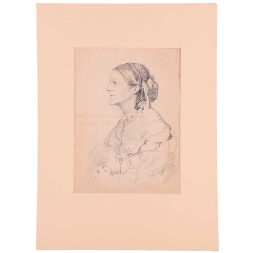 56 - Frederick George Cotman (1850 - 1920), 'Portrait of Mrs Henry Cotman (nee Maria Taylor)', mother of ... 