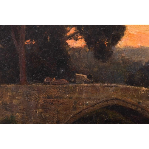 62 - Frederick George Cotman RI. ROI. (British, 1850-1920), 'Stormy Sunset, Hemsley, Yorks', signed and d... 