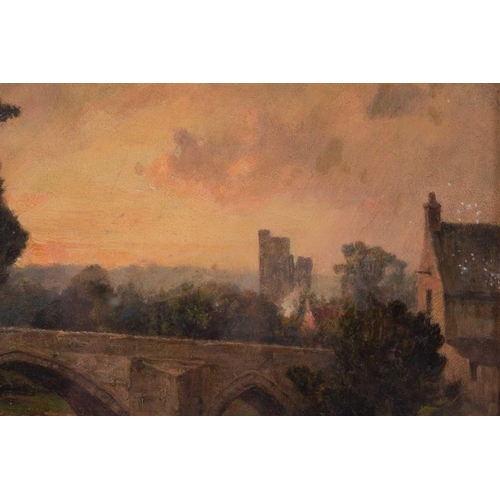 62 - Frederick George Cotman RI. ROI. (British, 1850-1920), 'Stormy Sunset, Hemsley, Yorks', signed and d... 