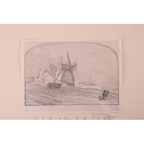 7 - John Sell Cotman (1782 - 1842), four etchings, 'Yarmouth Beach, 1833', Popham 348, plate 15cm x 22.5... 