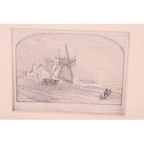 7 - John Sell Cotman (1782 - 1842), four etchings, 'Yarmouth Beach, 1833', Popham 348, plate 15cm x 22.5... 