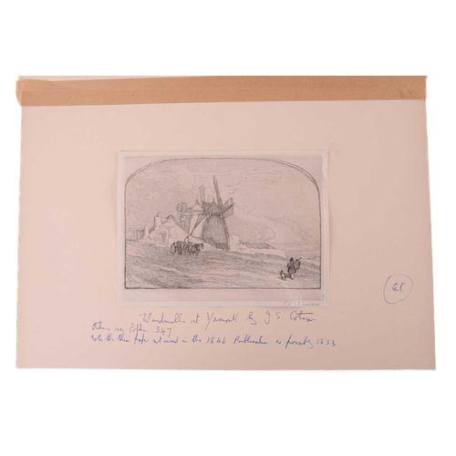 7 - John Sell Cotman (1782 - 1842), four etchings, 'Yarmouth Beach, 1833', Popham 348, plate 15cm x 22.5... 