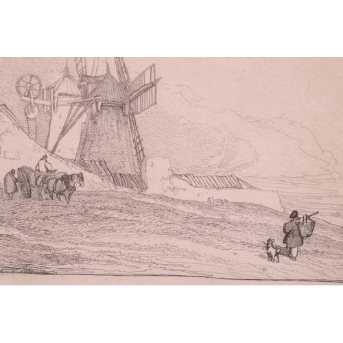 7 - John Sell Cotman (1782 - 1842), four etchings, 'Yarmouth Beach, 1833', Popham 348, plate 15cm x 22.5... 