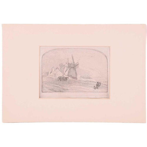 7 - John Sell Cotman (1782 - 1842), four etchings, 'Yarmouth Beach, 1833', Popham 348, plate 15cm x 22.5... 