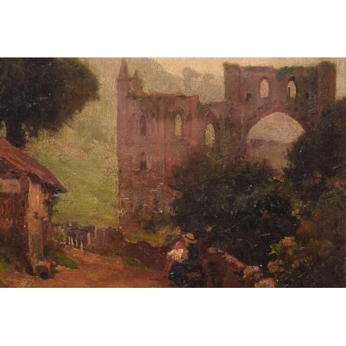 74 - Frederick George Cotman RI. ROI. (British, 1850-1920), 'The Approach to the Abbey Rievaulx', signed ... 