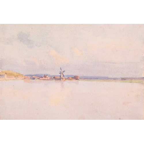 77 - Frederick George Cotman (1850 - 1920), ' The Mill - Blakeney?', 'Near Cliff Bight - Ipswich', waterc... 