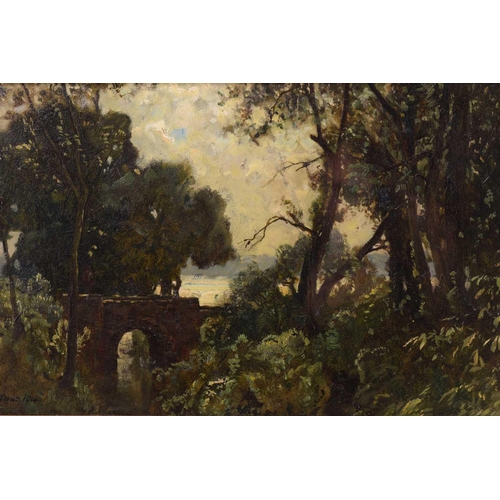 81 - Frederick George Cotman RI. ROI. (British, 1850-1920), 'Full Summer Bridge and Trees', signed and da... 