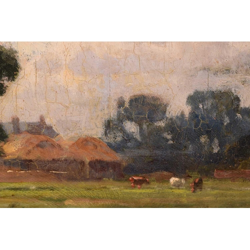 87 - Frederick George Cotman RI. ROI. (British, 1850-1920), 'Canterbury from the Meadows', signed and dat... 