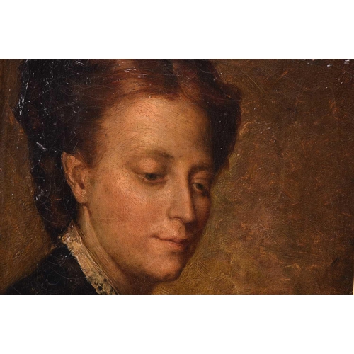 94 - Frederick George Cotman RI. ROI. (British, 1850-1920), 'Portrait of Marguerite Wright Eade (Nee Cotm... 