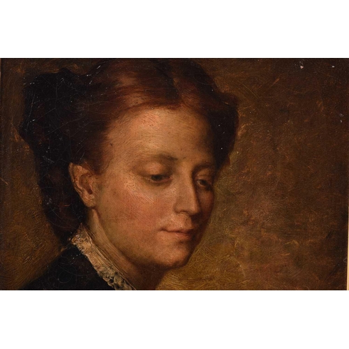 94 - Frederick George Cotman RI. ROI. (British, 1850-1920), 'Portrait of Marguerite Wright Eade (Nee Cotm... 