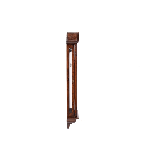 372A - An Austrian single-weight wall Vienna regulator with an arched top figured Indian rosewood case, wit... 