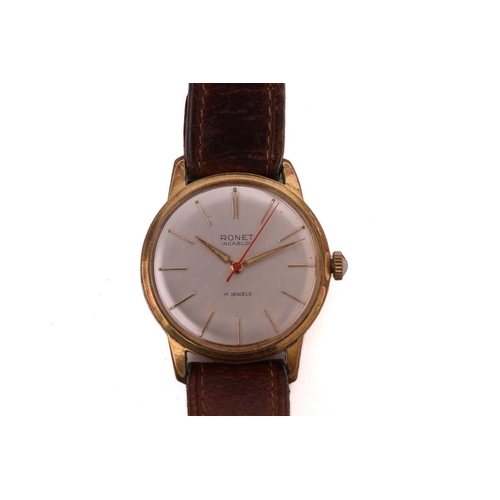 357 - A Zenith 3600 automatic wristwatch, a Ronet Incabloc watch, Eclydo lighter/timepiece. The Zenith 360... 